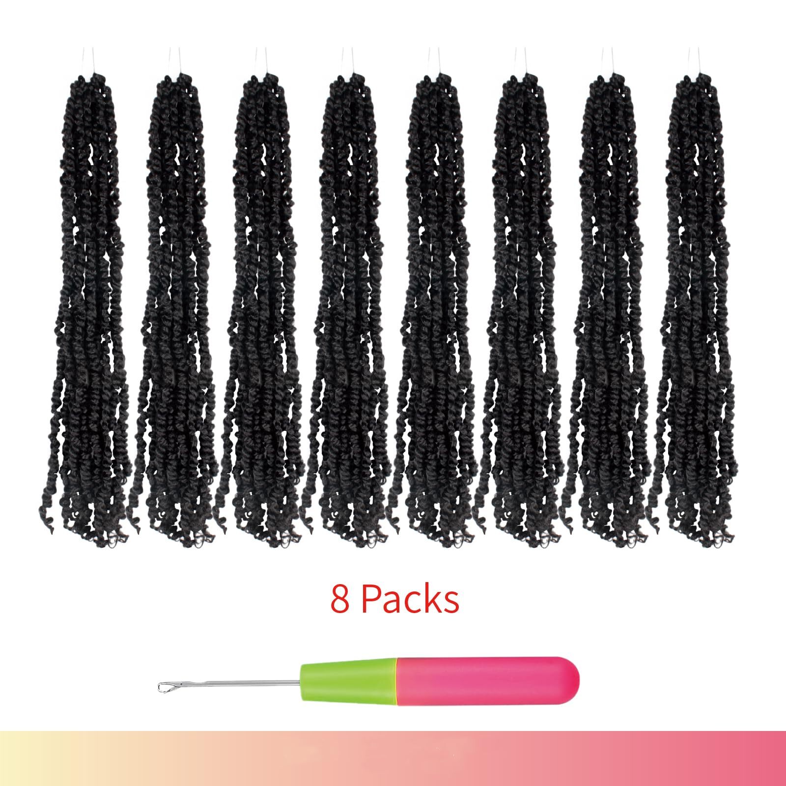 The Crochet Passion Twist Hair Pretwisted 12 Inch Short Pre-looped Passion Tw…