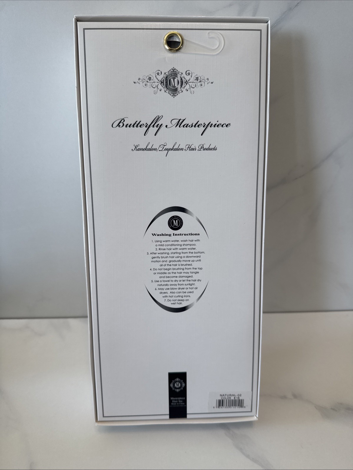 Butterfly 2 Masterpiece Synthetic Straight Wig Natural-02 Color 1B Black New Box