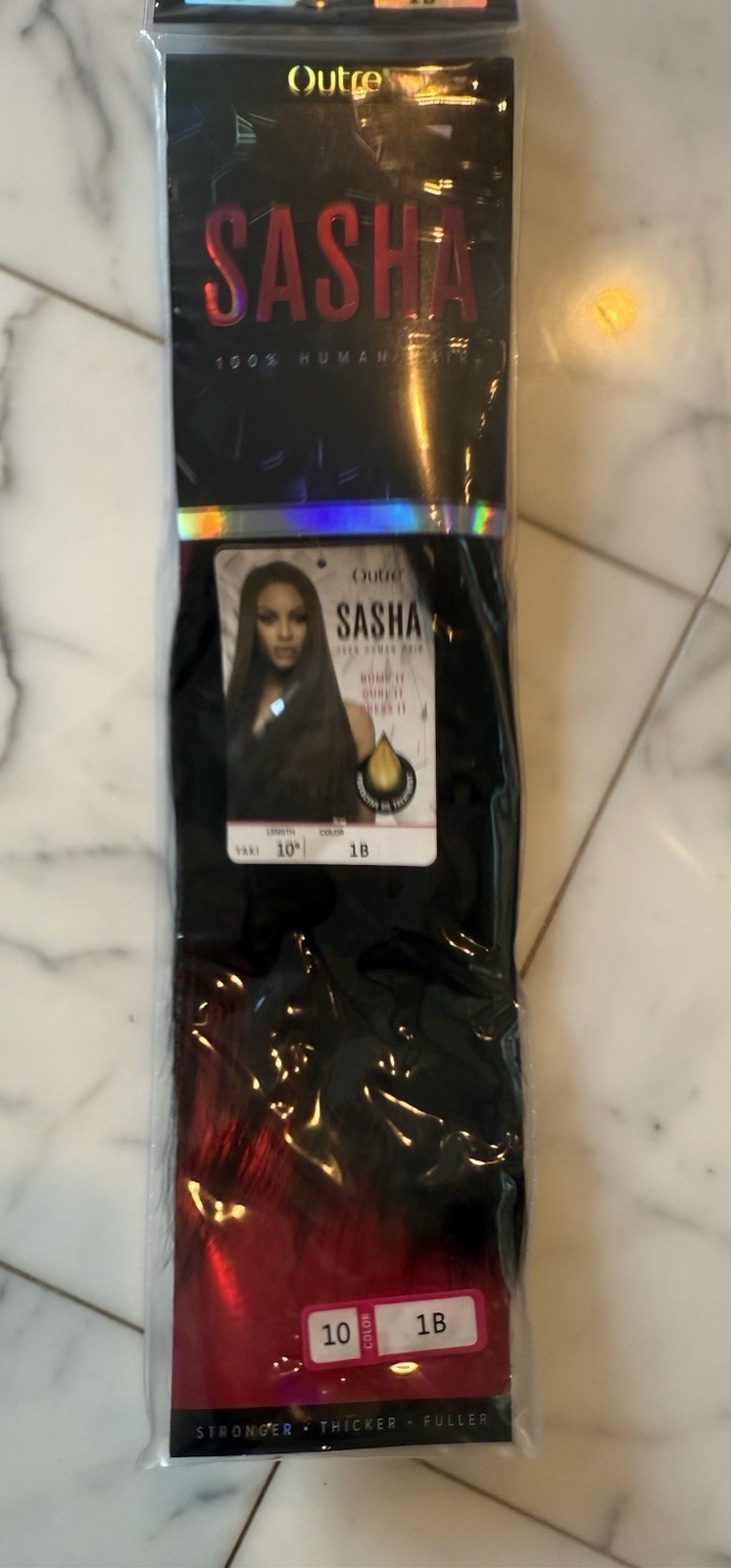 Sasha 100% Human Hair 10 Inch 1B (New)