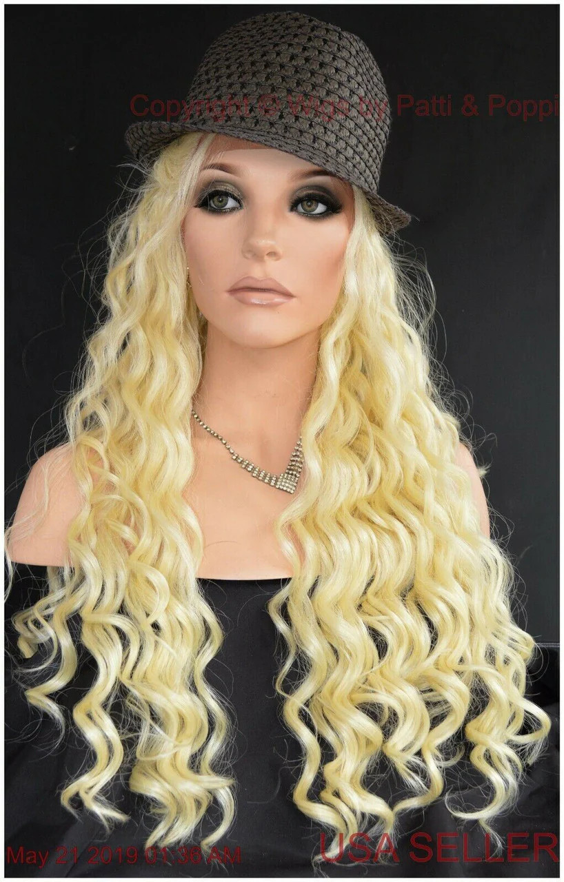 SWISS LACE FRONT LACE PART LONG WAVY HEAT FRIENDLY WIG COLOR 1362