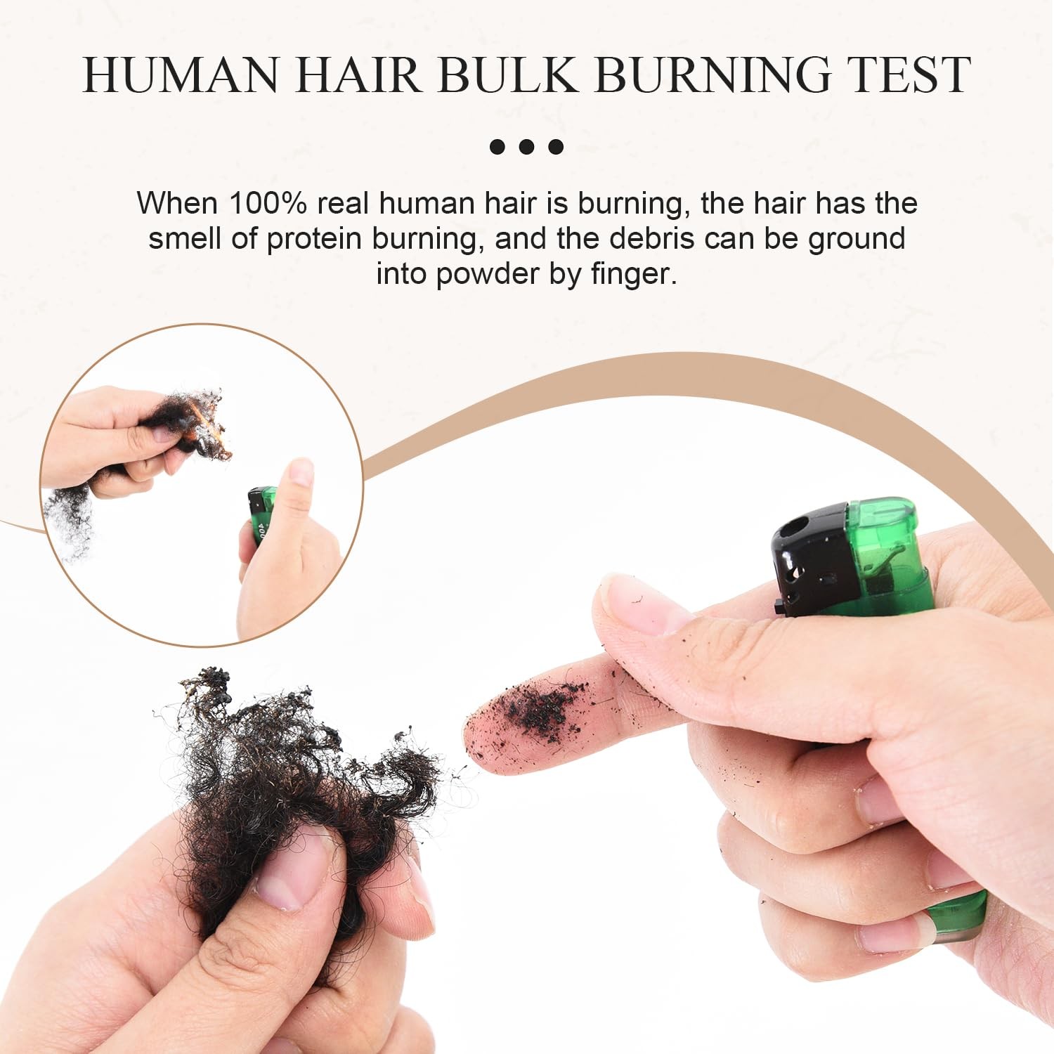 Originea Daixi Afro Kinkys Bulk Human Hair 50 Gram Fluffy Soft Kinky Curly Bulk