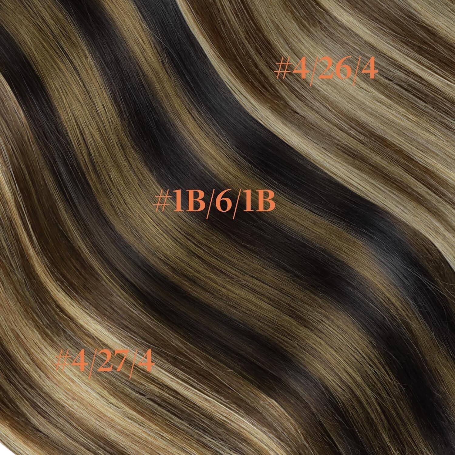Invisi Edge Clip in Hair Extensions 24inch 160g 7Pcs Injected Seamless GOO GOO