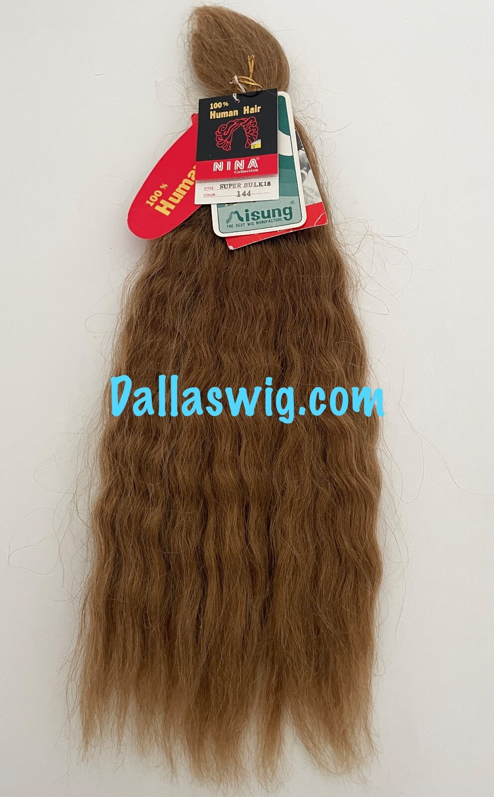 SALE Nina Natural Human Hair Wave Super Bulk Braiding Hair 18″ ONE Per Bag