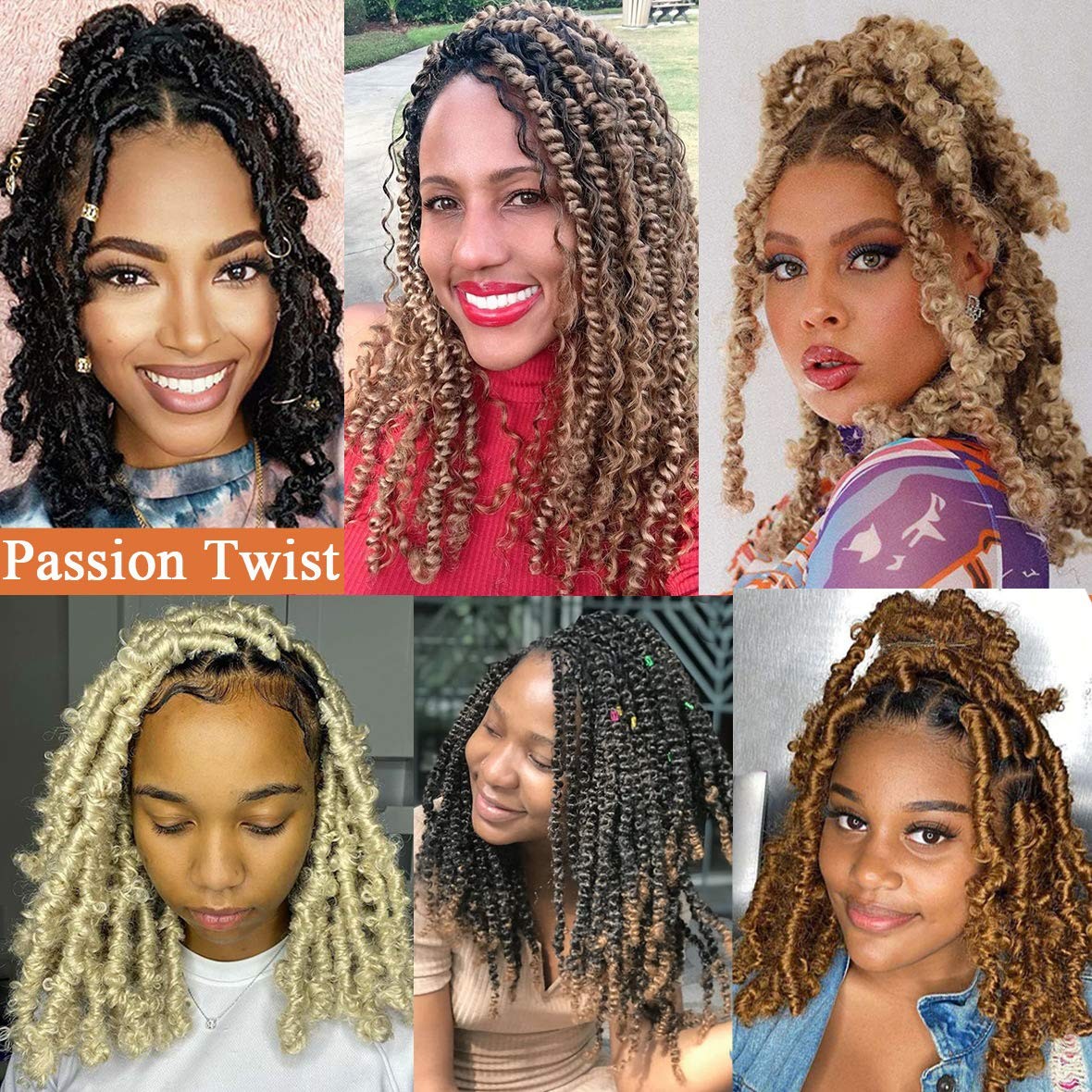 Leeven 12″ Blonde Short Water Wave Passion Twist Crochet Braiding Hair 7 Packs