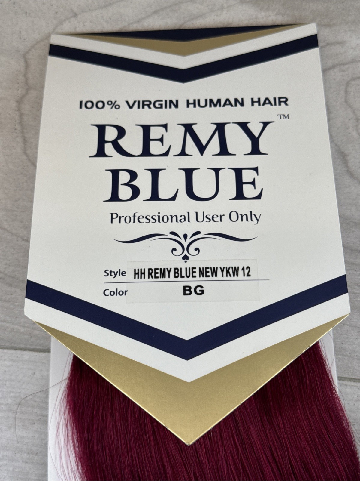 Kara Remy Blue 100% Virgin Human Hair Extensions Weave Burgundy 12″ Professional