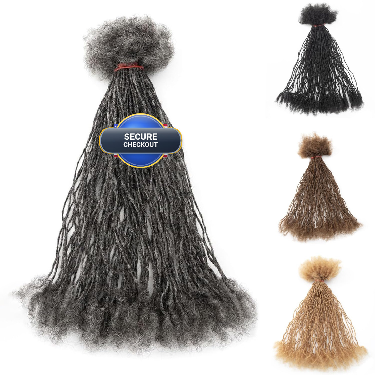 Ev&Et Sister Locs Extesnions Human Hair 0.2Cm 40 Strands Thickness Micro Locs