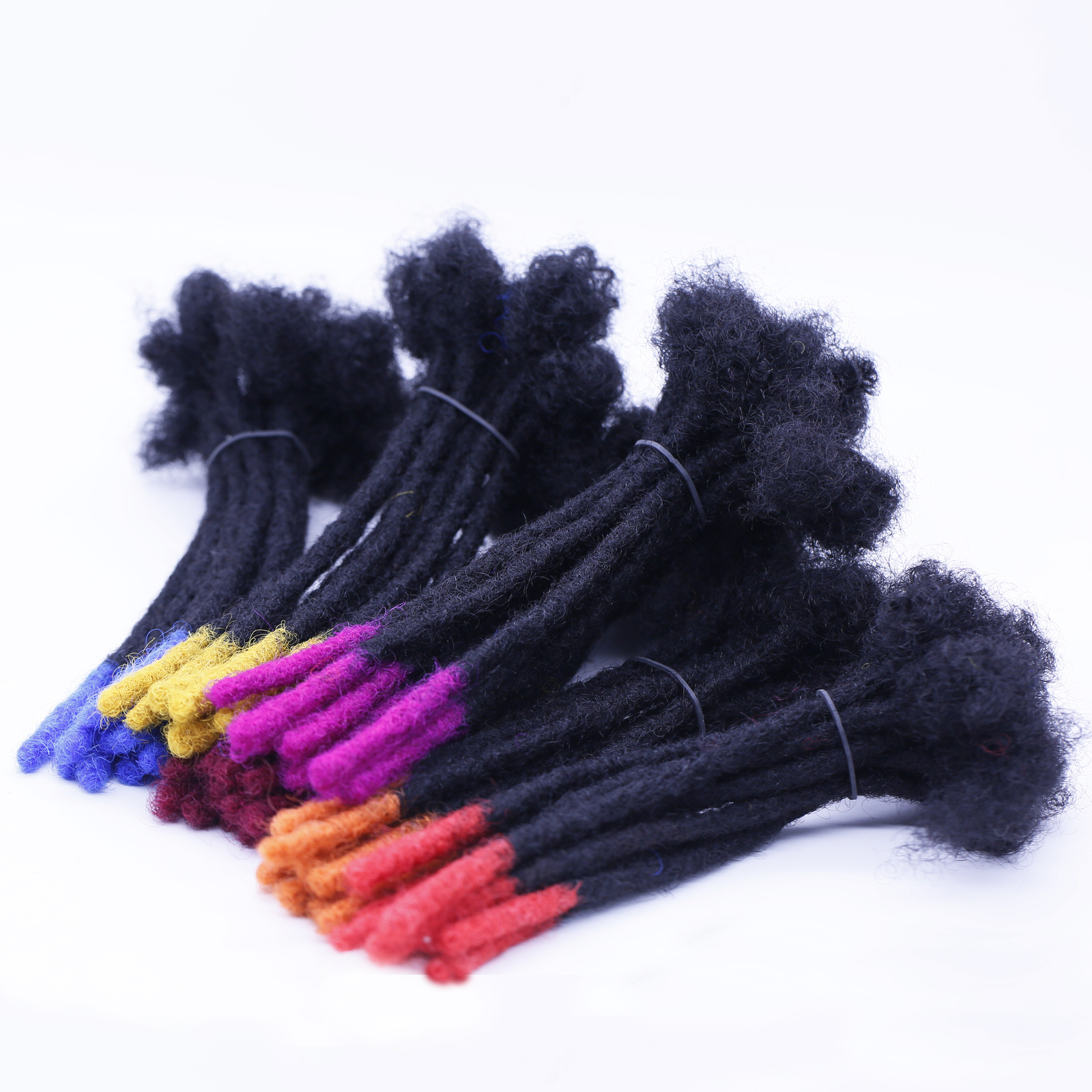 100% Real Human Hair Dreadlock Extensions for Man/Women Full Head Handmade
