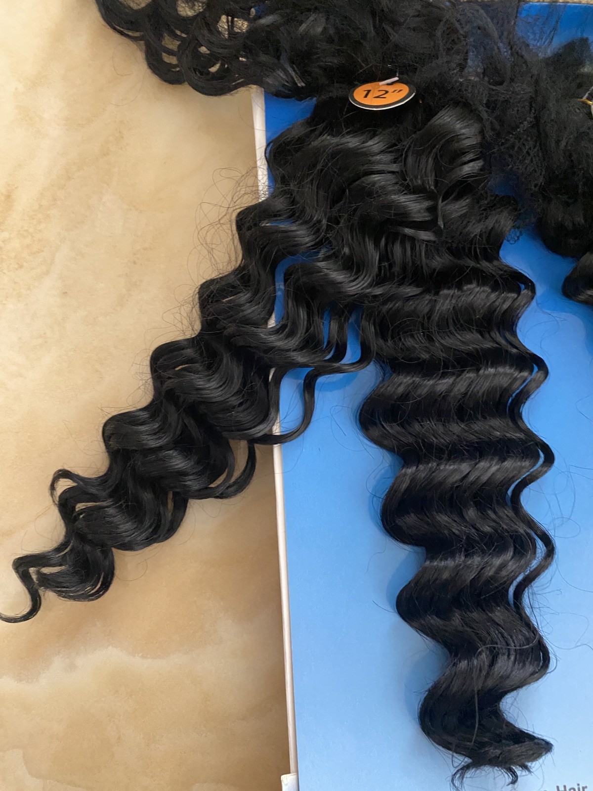 HAIRTREND SYNTETHIC ALL IN ONE DEEP CURLY HAIR 10 12 14 16 & “12 CLOSURE 1B/30