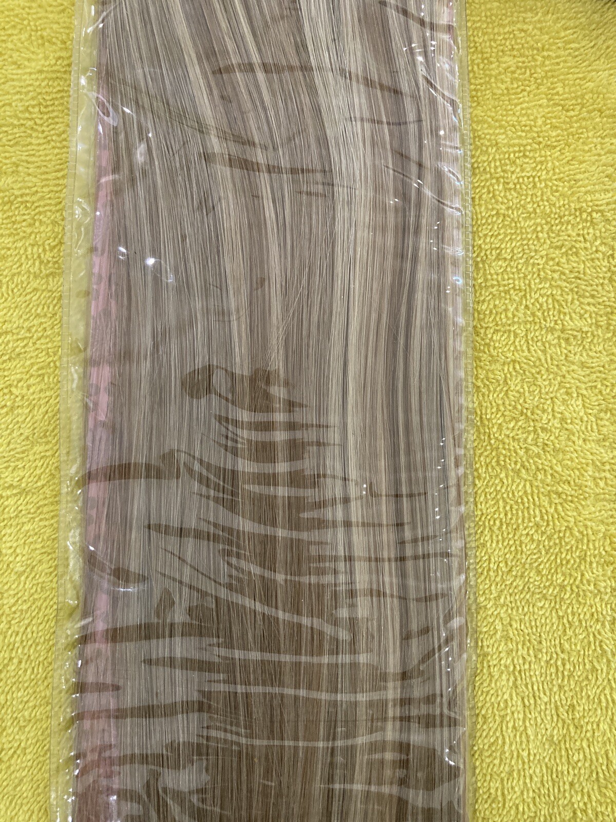 Clip & Go Extensions 100% Human Remy Hair Silky Straight 18″, 6pcs.Color: F882.