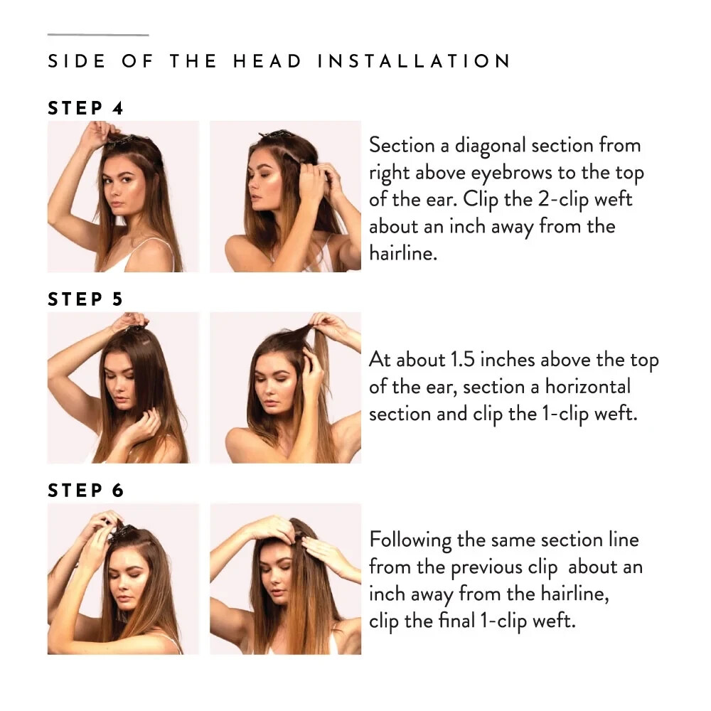 Human Hair 100% Pure Remy 7 Piece Hair Extensions, Med Red Copper 20 inches
