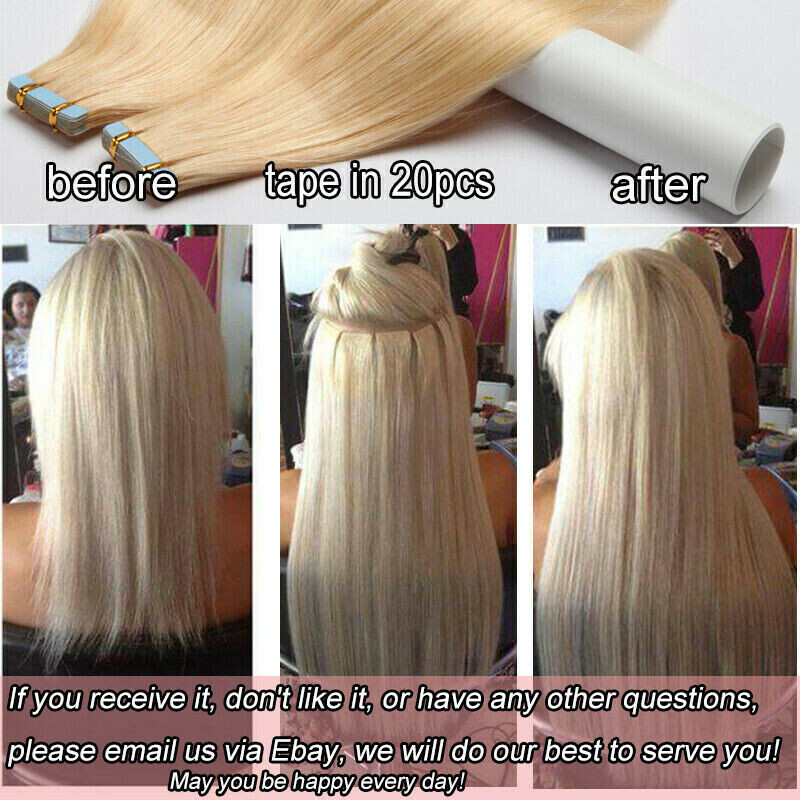 16″-26″ Tape In Human Hair Extensions Remy Skin Wefts Russian Hair High Quality