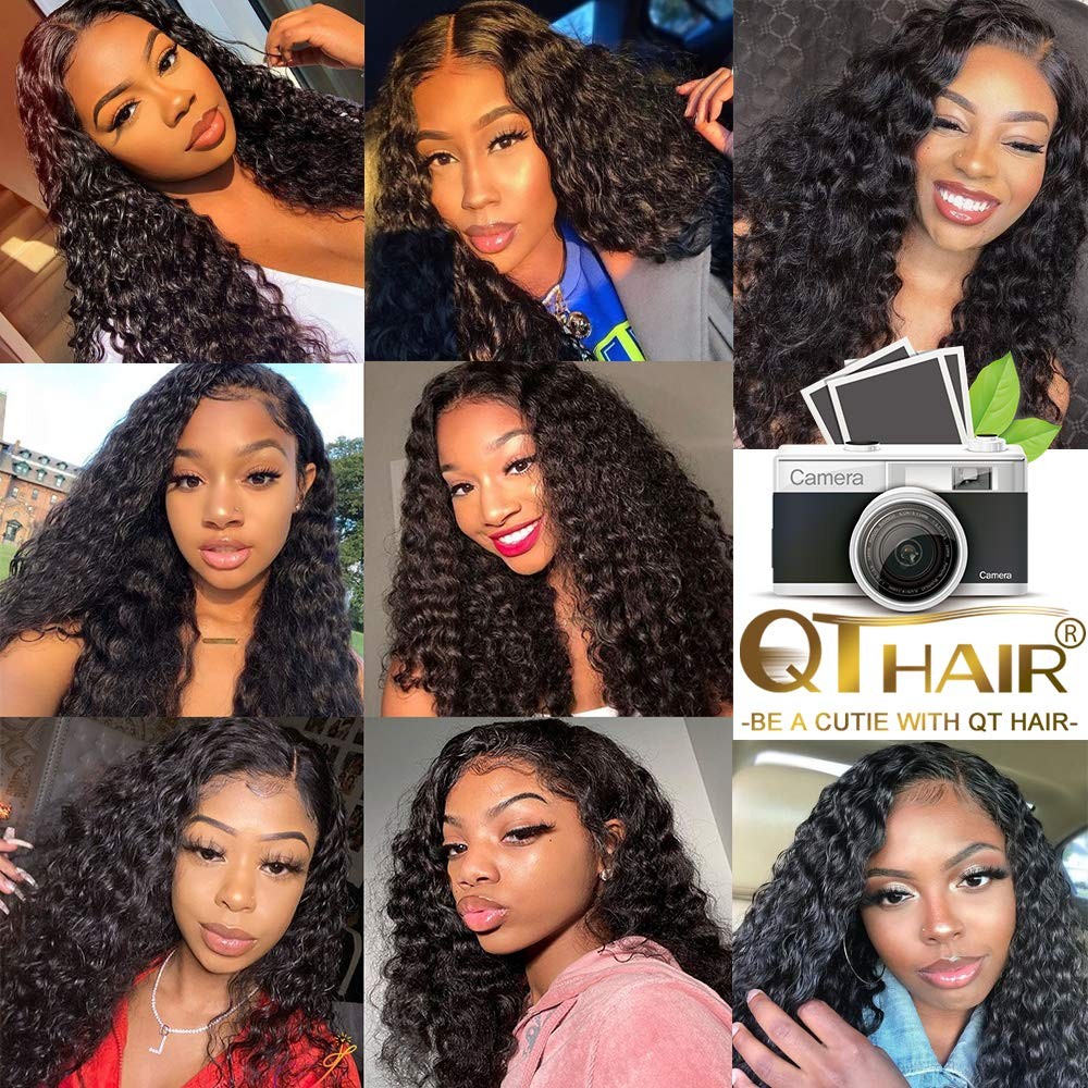Qthair Loose Deep Wave Hd Lace Closure 10 18A Grade Braizlian Loose Deep Wave