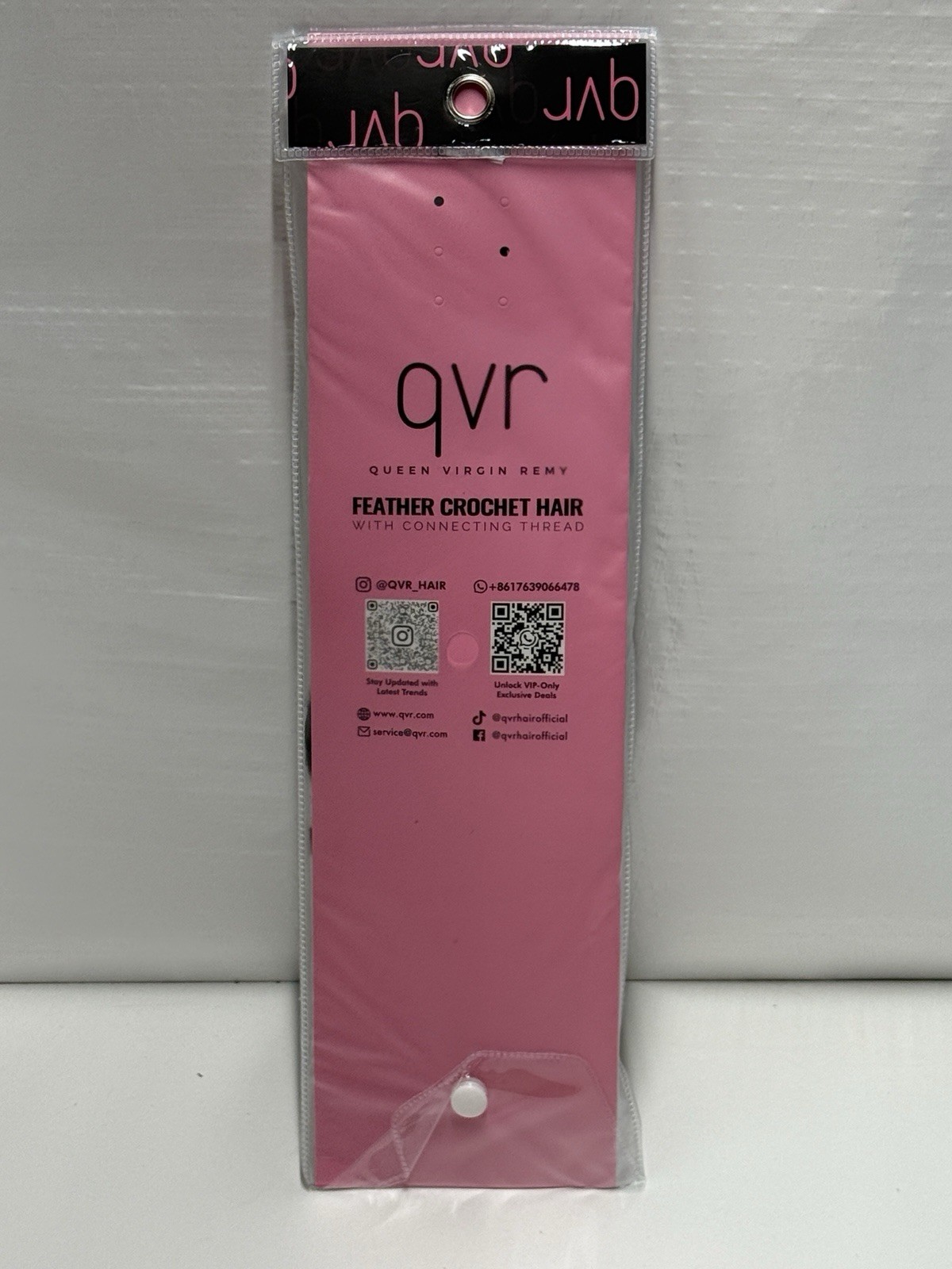 QVR Feather Crochet Hair 100% Human Hair Remy Twist Natural 14in Reusable