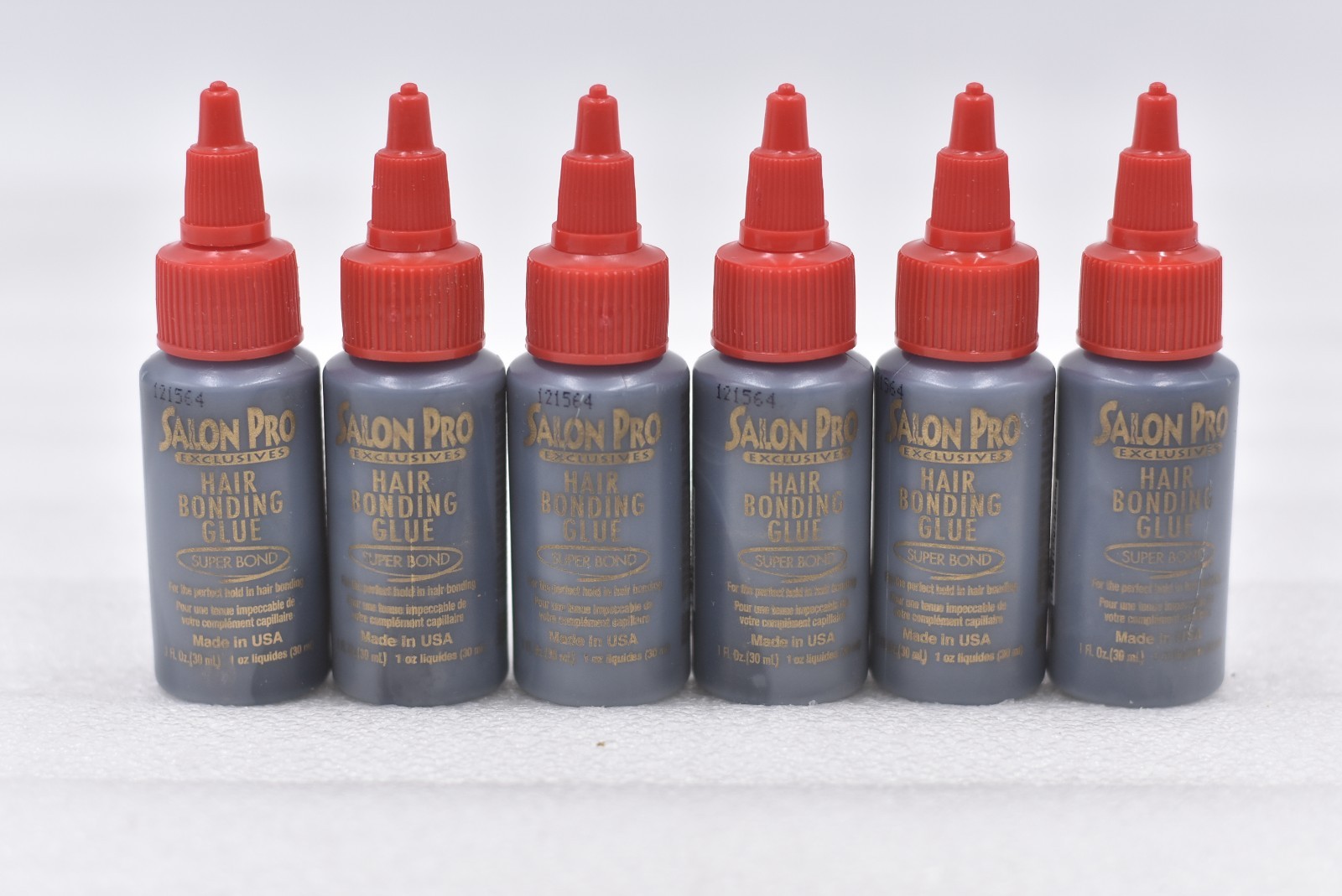 Lot of 6 Salon Pro Exclusive Hair Bonding Glue Super Bond – 1oz