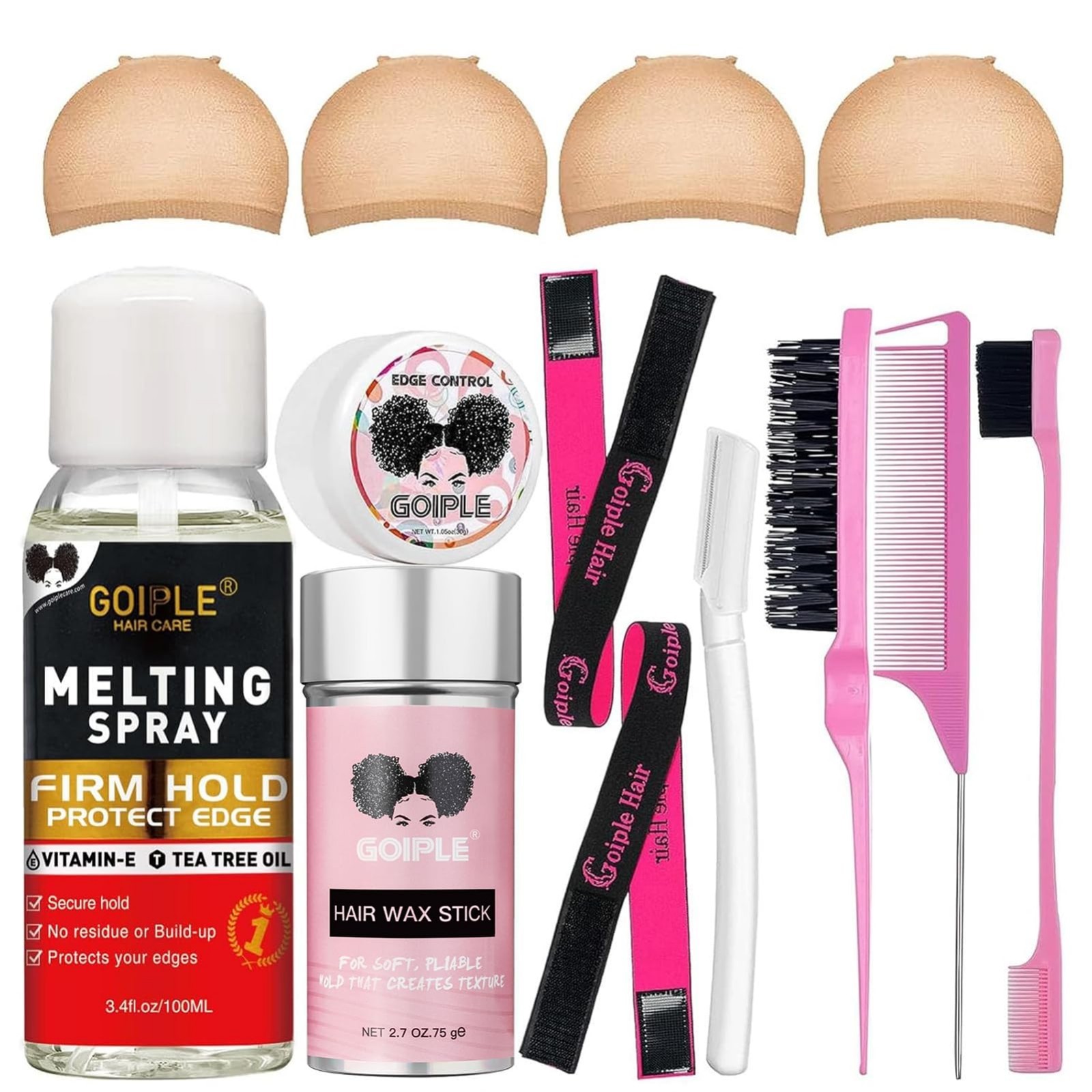 Lace Melting Spray Glue-Less Hair Adhesive for Wigs & Extensions, Strong Hold