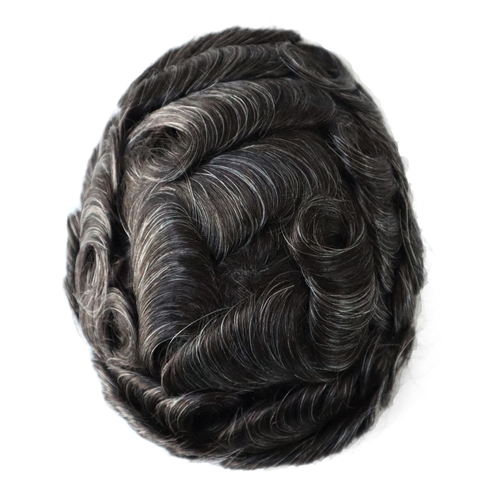 Mens Thin Skin V Looped Human Hair Replecement 8-10mm System Hairpieces #440