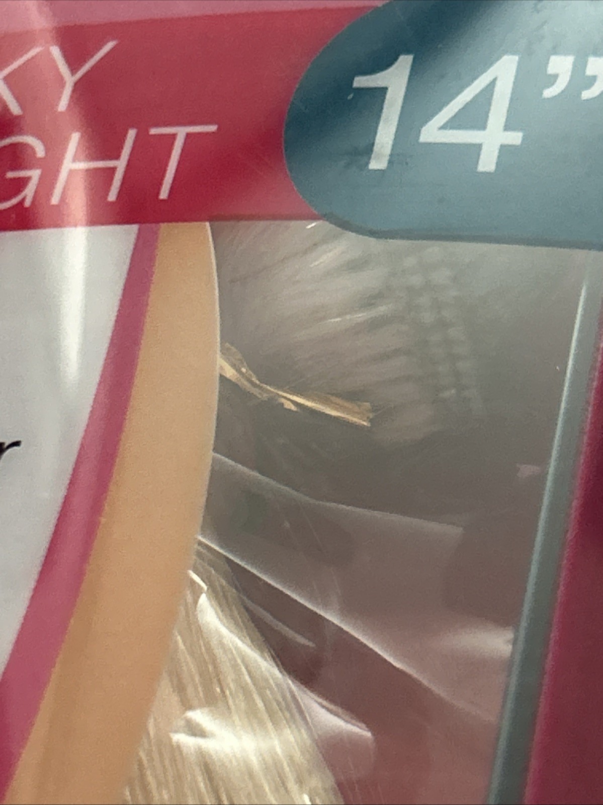 Design Lengths Straight Hair Extensions 14” cool blonde Remy Human 10pc Clip-In
