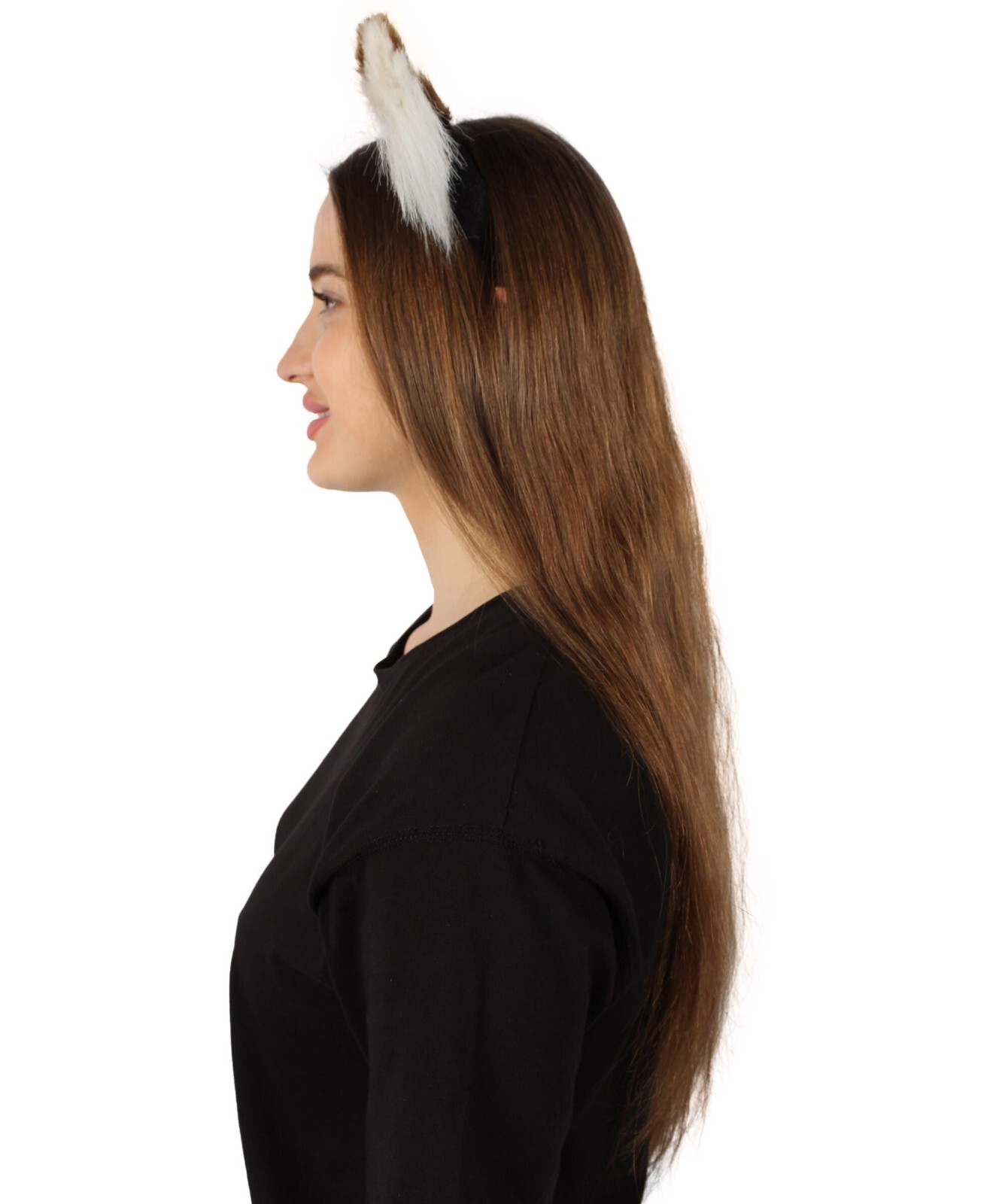 Adult Unisex Light Brown White Cat-ears, Perfect Cosplay Accessory,HA-033