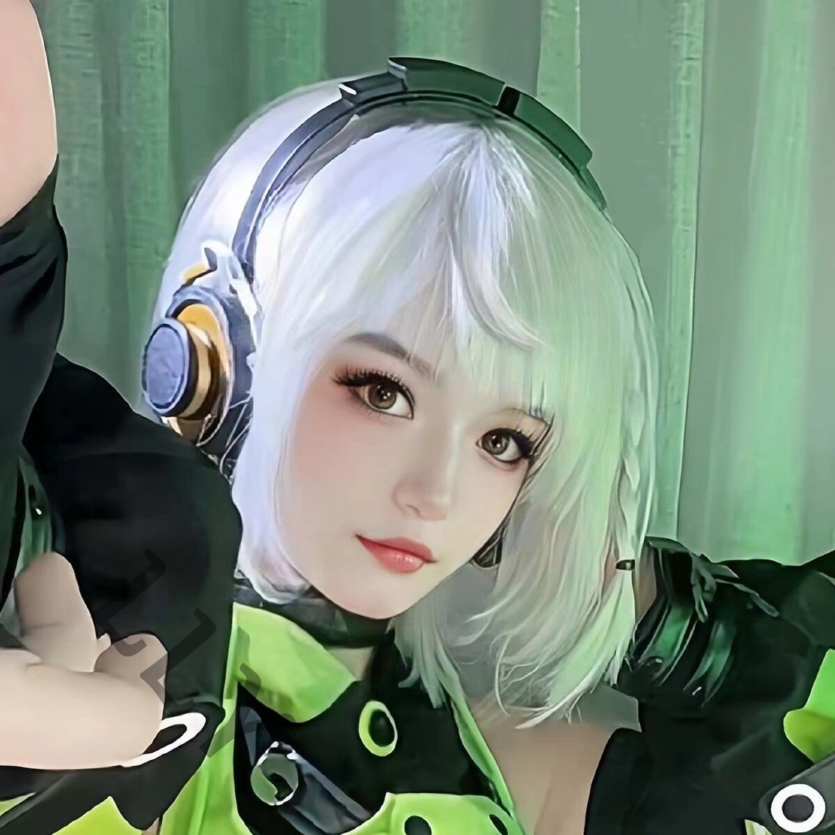 Zenless Zone Zero Hairpiece Cosplay Wig Gabal Periwig Anime Expo Anby Demara