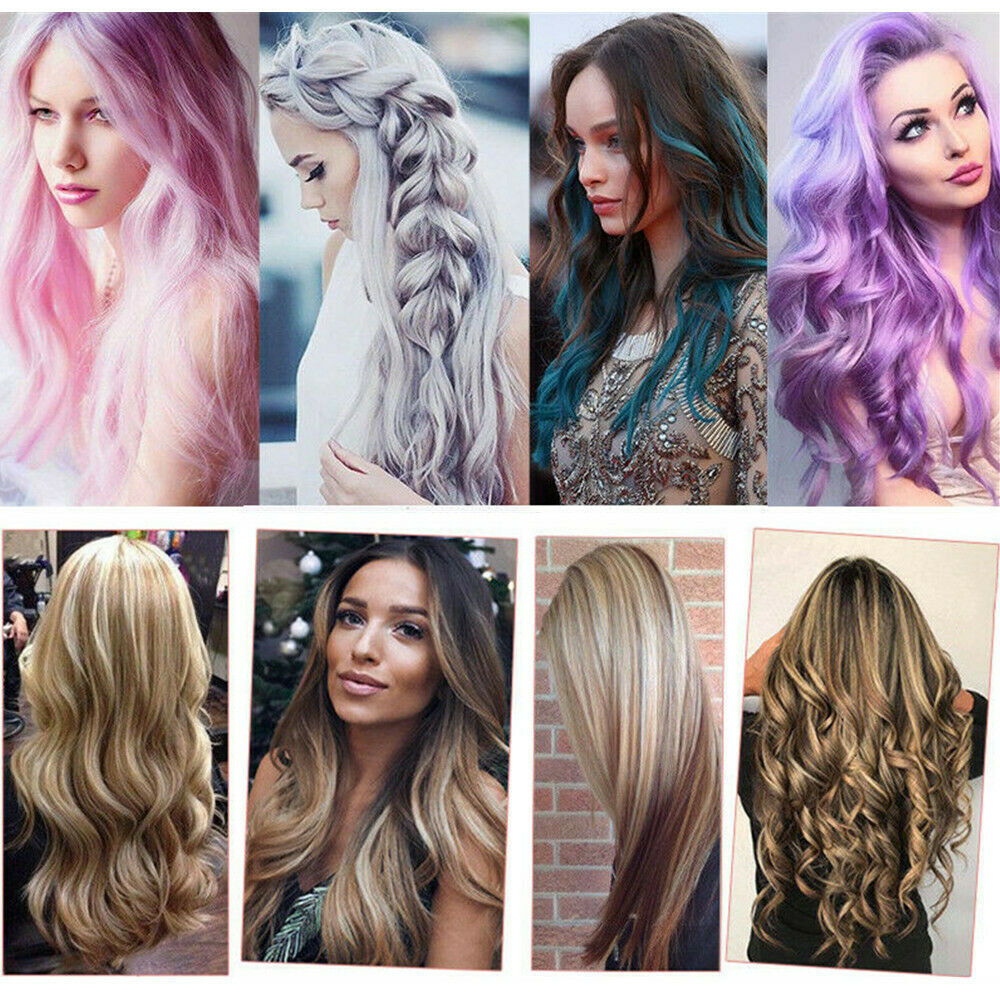 Micro Ring Loop Human Hair Extensions Micro Beads Link Remy Hair Colored 16-26in
