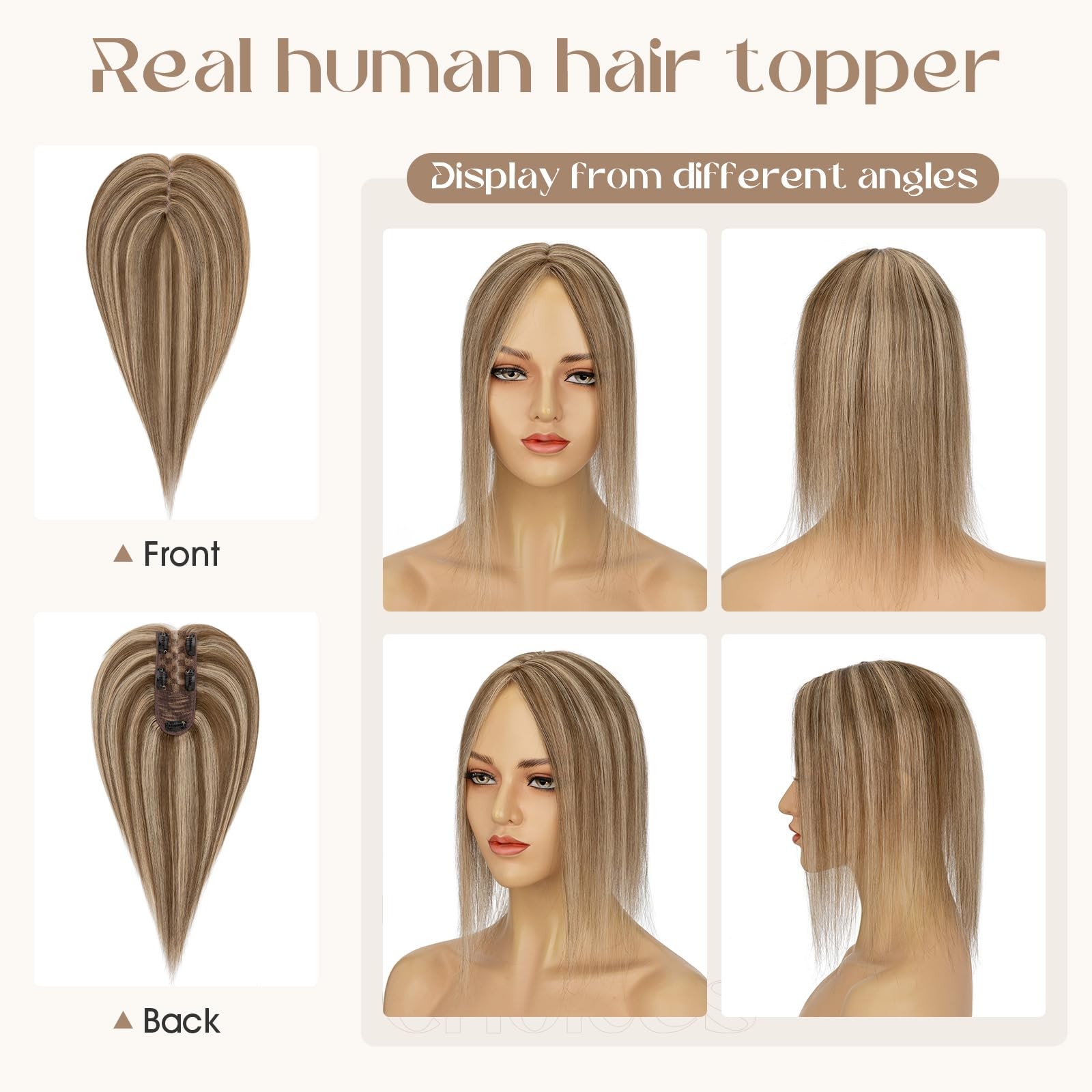Rich Choices Hair Toppers For Women Real Human Hair 100 Human Remy Toppers For