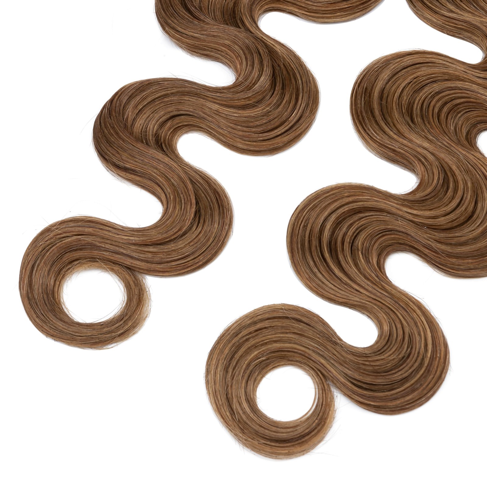 Hairro 14 Inch Tape In Hair Extensions Body Wave Human Hair Blondish Brown