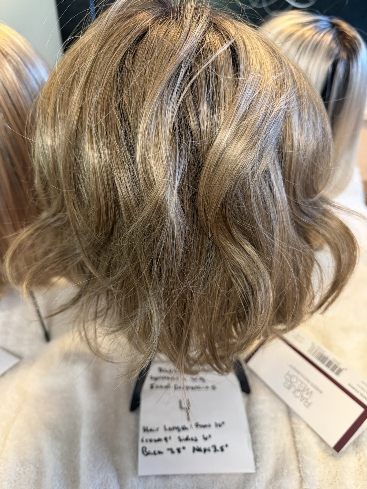 4 Synthetic Wigs, Stands, Wig Care System