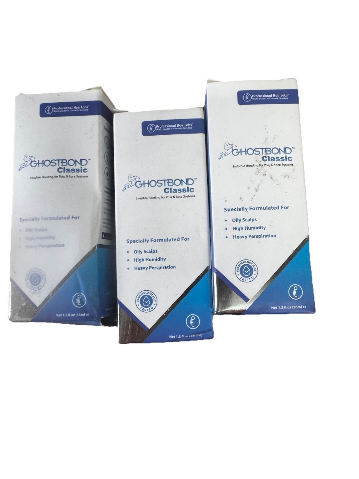 3 Ghost Bond Lace Wig Adhesive, Hair Glue (1.3oz) New In Box