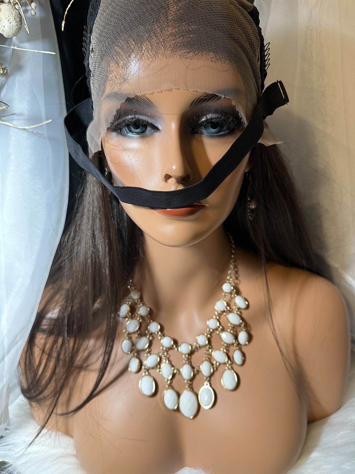 Stunning! 30” Ash Brown, Whole Lace, Top, FREE PART Wig!