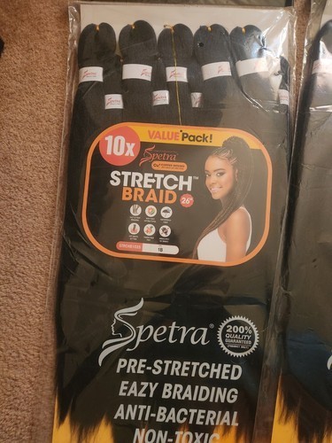 Amore Mio Spetra Miracle Fiber 25” Stretch Braid 10x Value Pack 1B