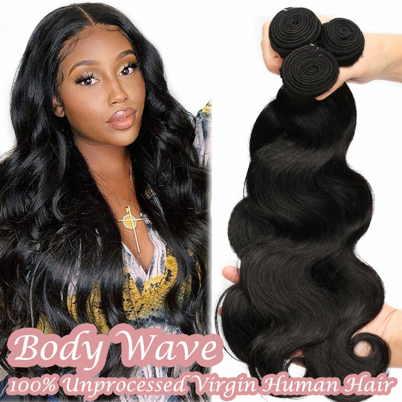 300G 3Bundles Weave Peruvian Real Virgin Human Hair Extensions Thick Weft Indian