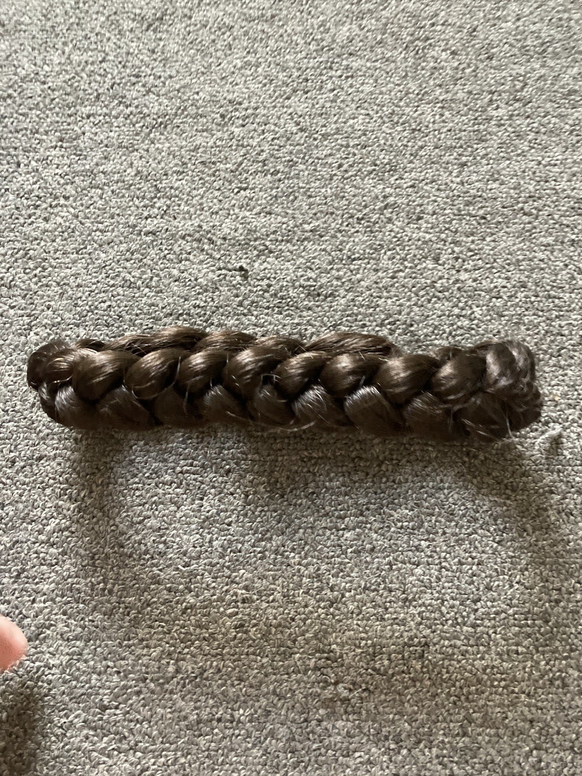 Braid Crown Hair Piece Dark Brown Handmade