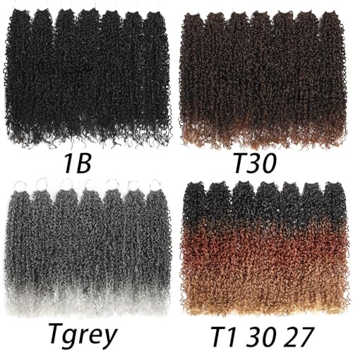 210 Strands Yanky Twist Crochet Hair Pre Looped 14 14 Inch (Pack of 7) T1 30 27