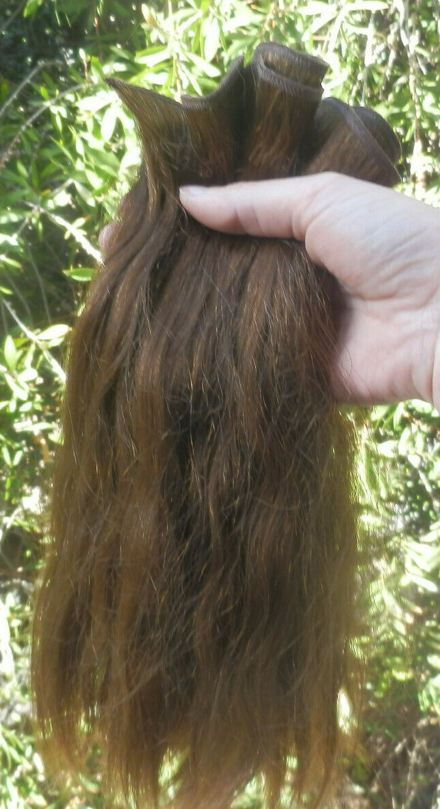 !00% human hair weave extension sew in – golden brown 13″ x 52″