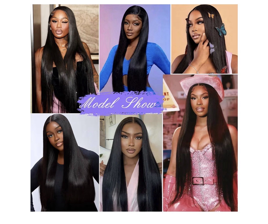 13×6 Lace Front Wigs Human Hair 200% Density Straight Human Hair Wig 22 Inch Str