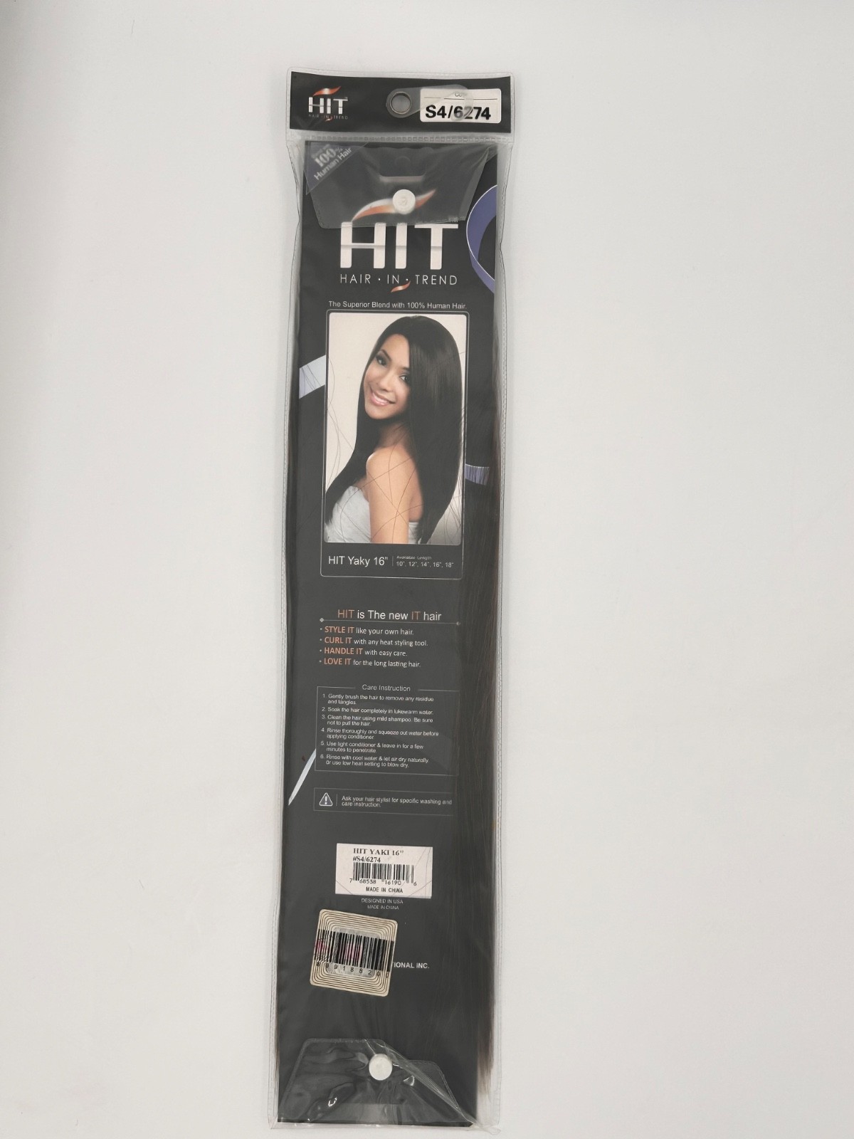 HIT Hair In Trend Yaky 18” Blend Human Hair Weave S4/6274