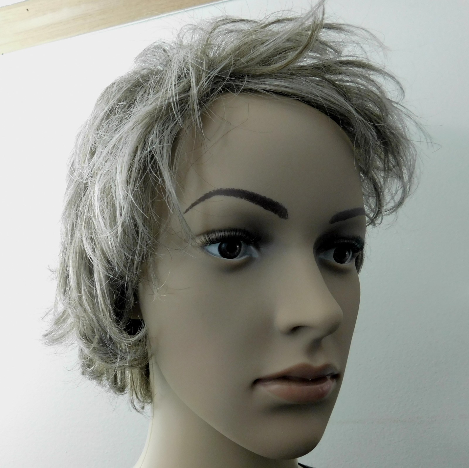 Choppy & Chunky Layered Short Medium Brown Blonde Gray Pixie Meg Synthetic Wig