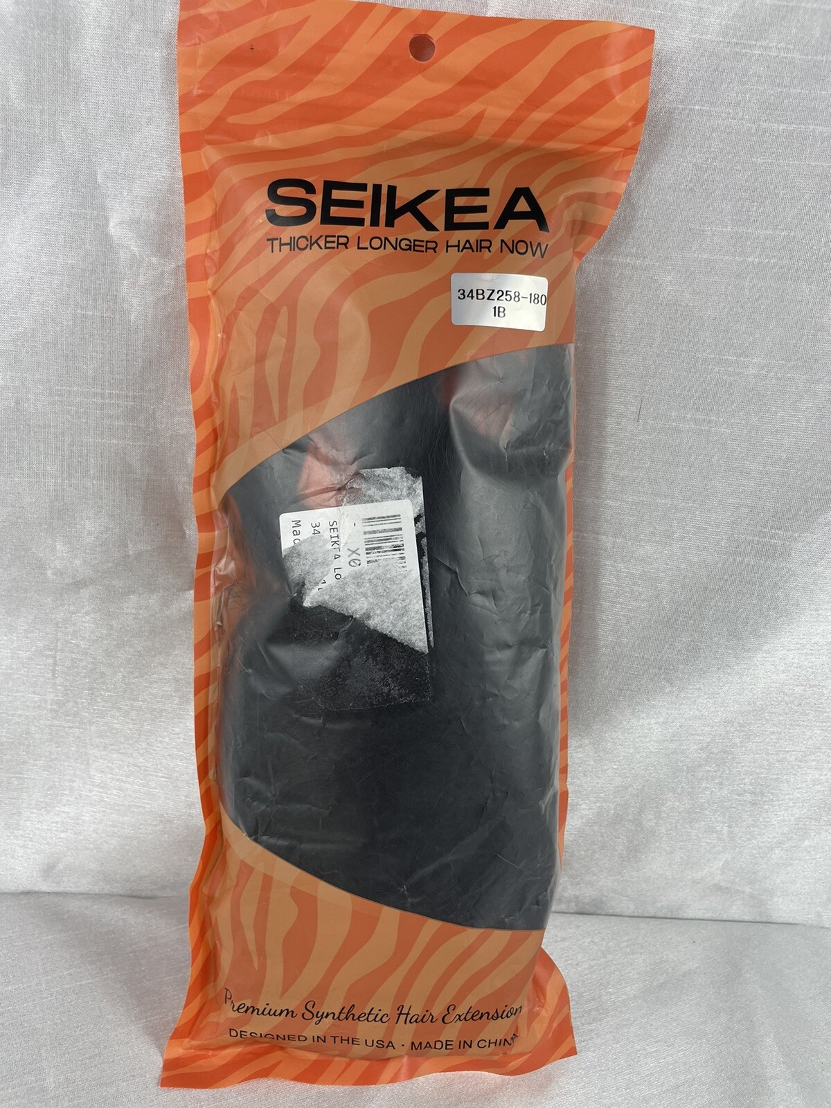 SEIKEA Black 1B Premium Synthetic Hair Extensions Great For Halloween Costume