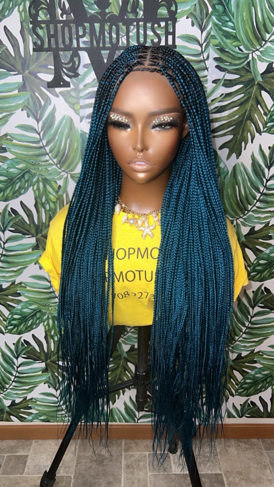 Small Size Knotless Box Braided Wig,Box Braid Wig, Knotless Braids,Lace Braids