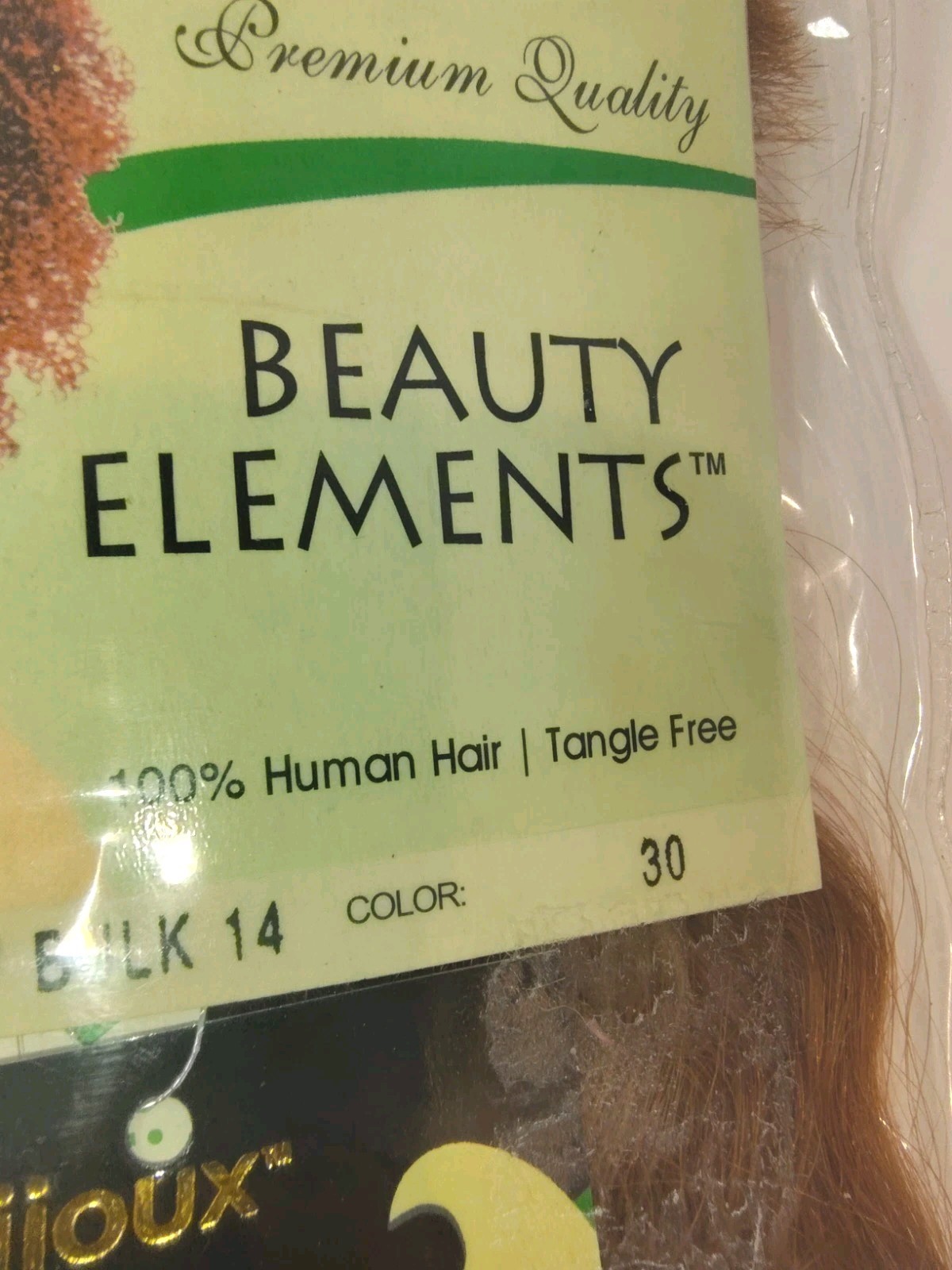 Bijoux 100% Human Hair Tangle Free HH Super W Bulk 14 Color 30 New