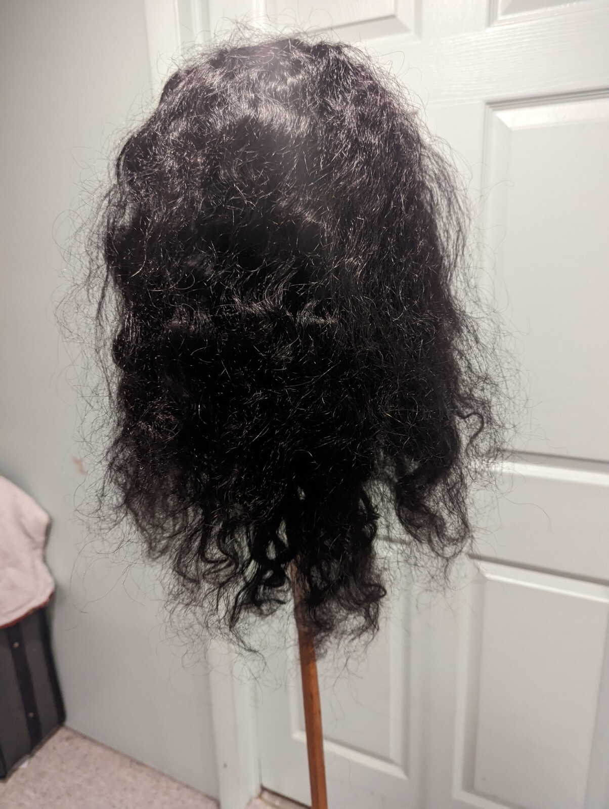 High Quality regular Top 22 to 24″ curly wavy 100% Virgin Human Hair Lace Wig