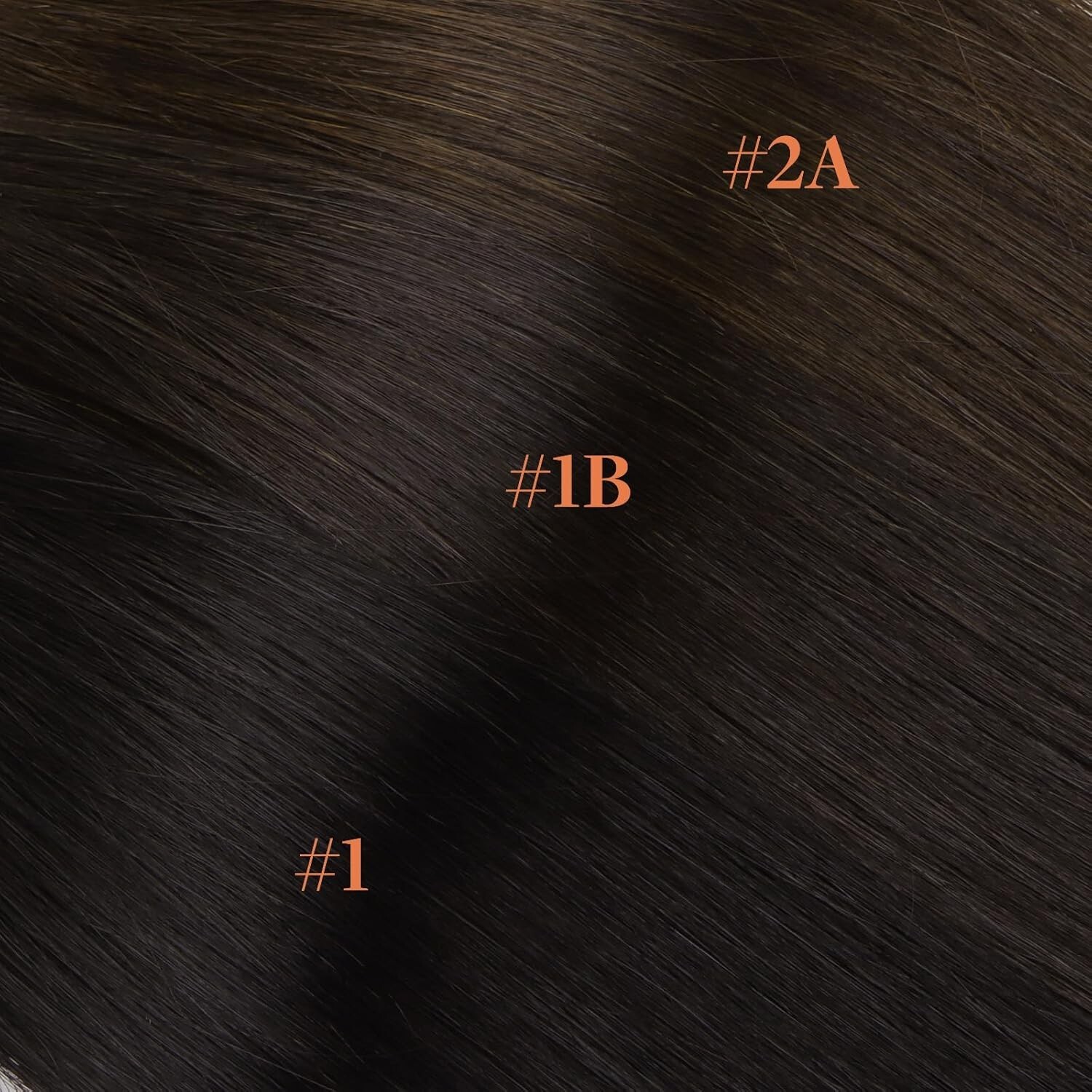 GOO GOO Invisi Edge Clip in Hair Extensions, 16inch 110g 7Pcs, Injected Seamless
