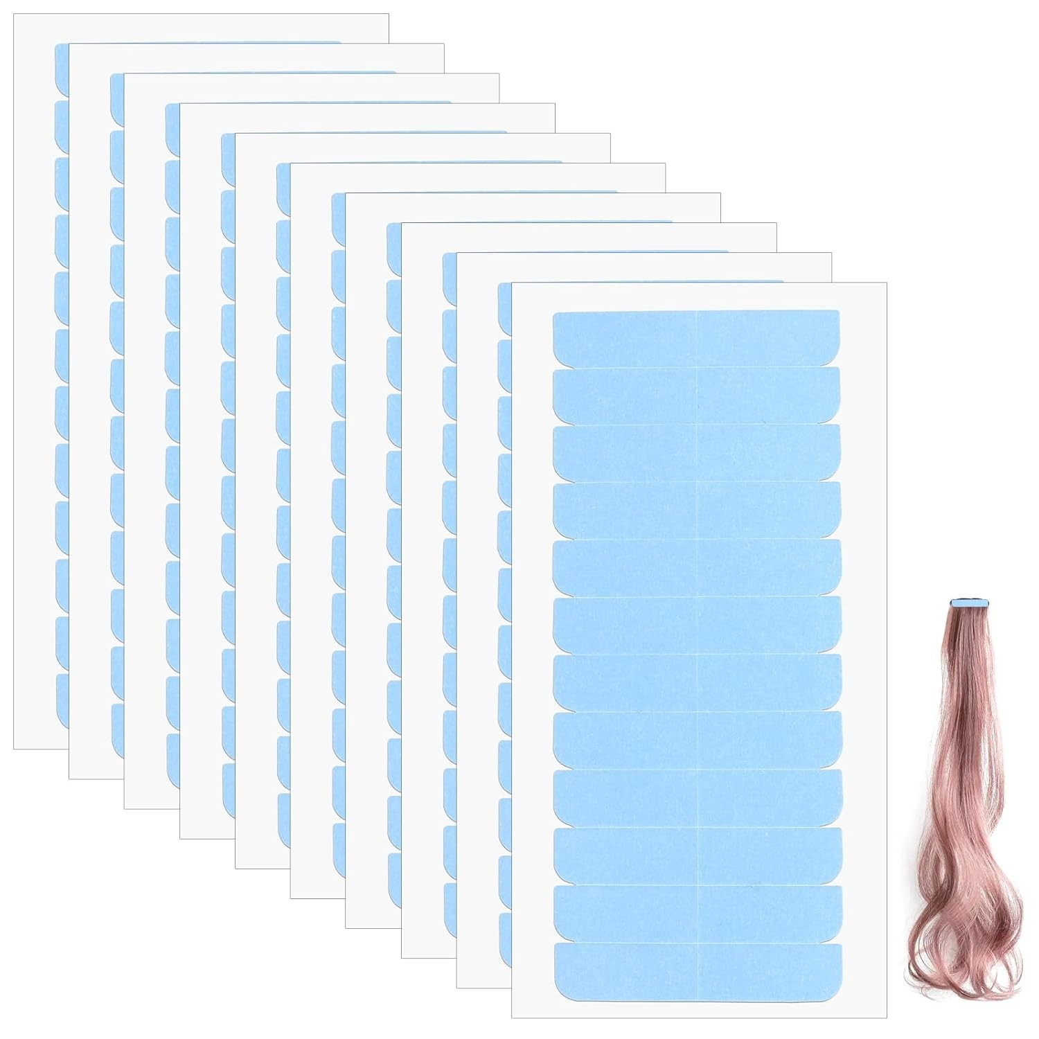 120pcs Double-Sided Waterproof Hair Extension Tape – Strong & Hypoallergenic