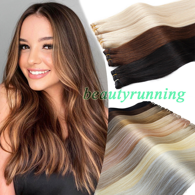 Sew in Weft Hair Extensions Double Weft Hair Extensions Real Human Hair Premium