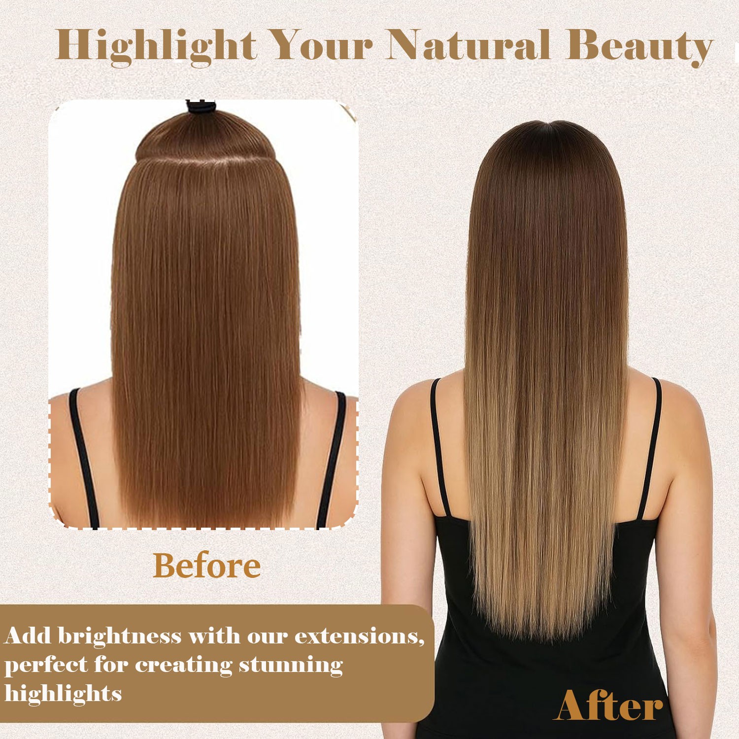 CLEARANCE 100% Human Hair Extensions 6 Pieces Clip In Real Remy Hair Straight US