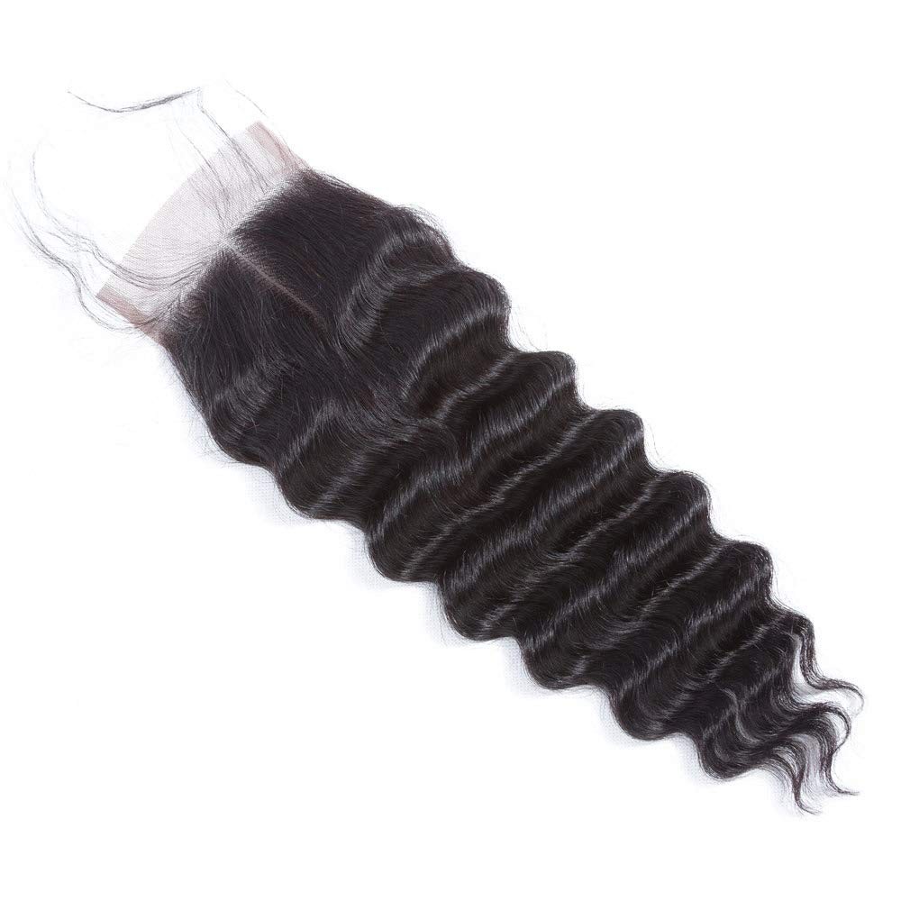 Qthair Loose Deep Wave Hd Lace Closure 10 18A Grade Braizlian Loose Deep Wave