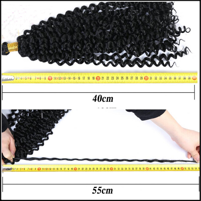 Afro Kinky Curly Hair Water Wave Crochet Braid Deep Weaving Synthetic Extension