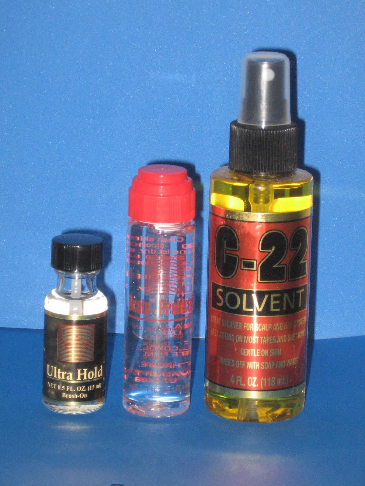 Scalp Protector,C22 Solvent Remover,Adhesive Glue Ultra Hold .5 Oz,(Combo)