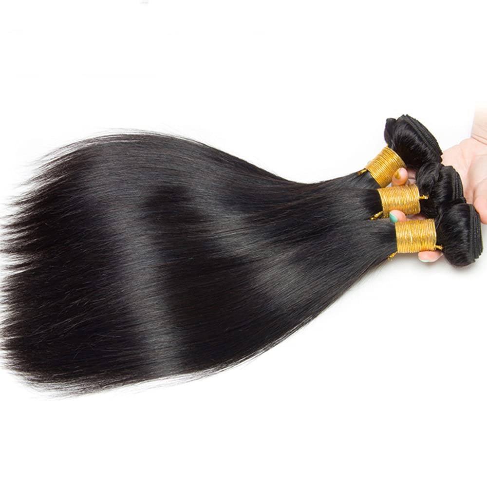 Necvdcvs Human Hair Bundles Straight Bundles 26 28 30 Inch Unprocessed