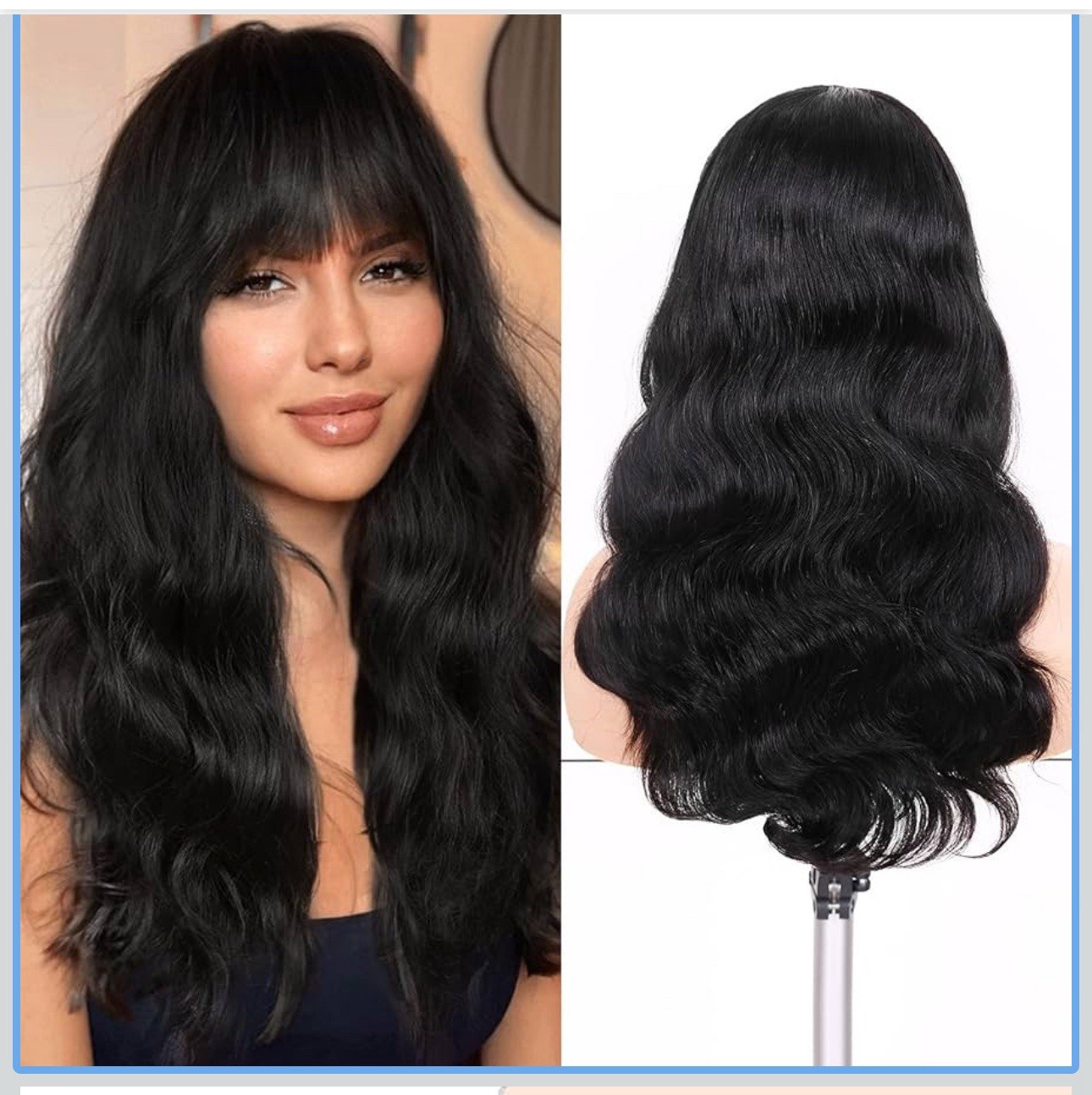 Wingee 100% Virgin Human Hair Natural Black 18 Inch
